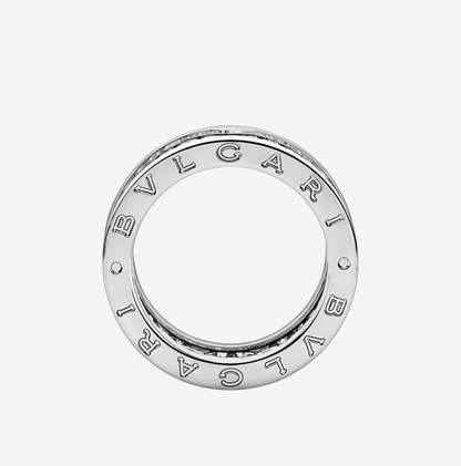 [Noble Jewelry]ZERO 1 WITH PAVED DIAMONDS ON THE SPIRAL RING