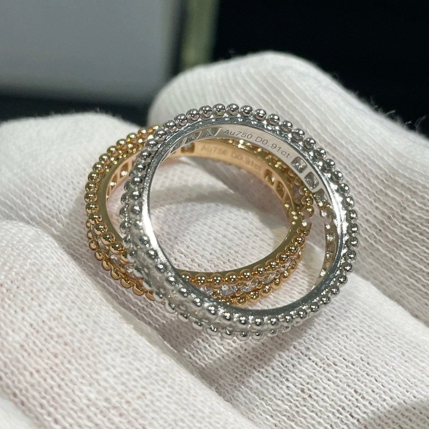 [Noble Jewelry]PERLEE DIAMOND ROSE GOLD RING