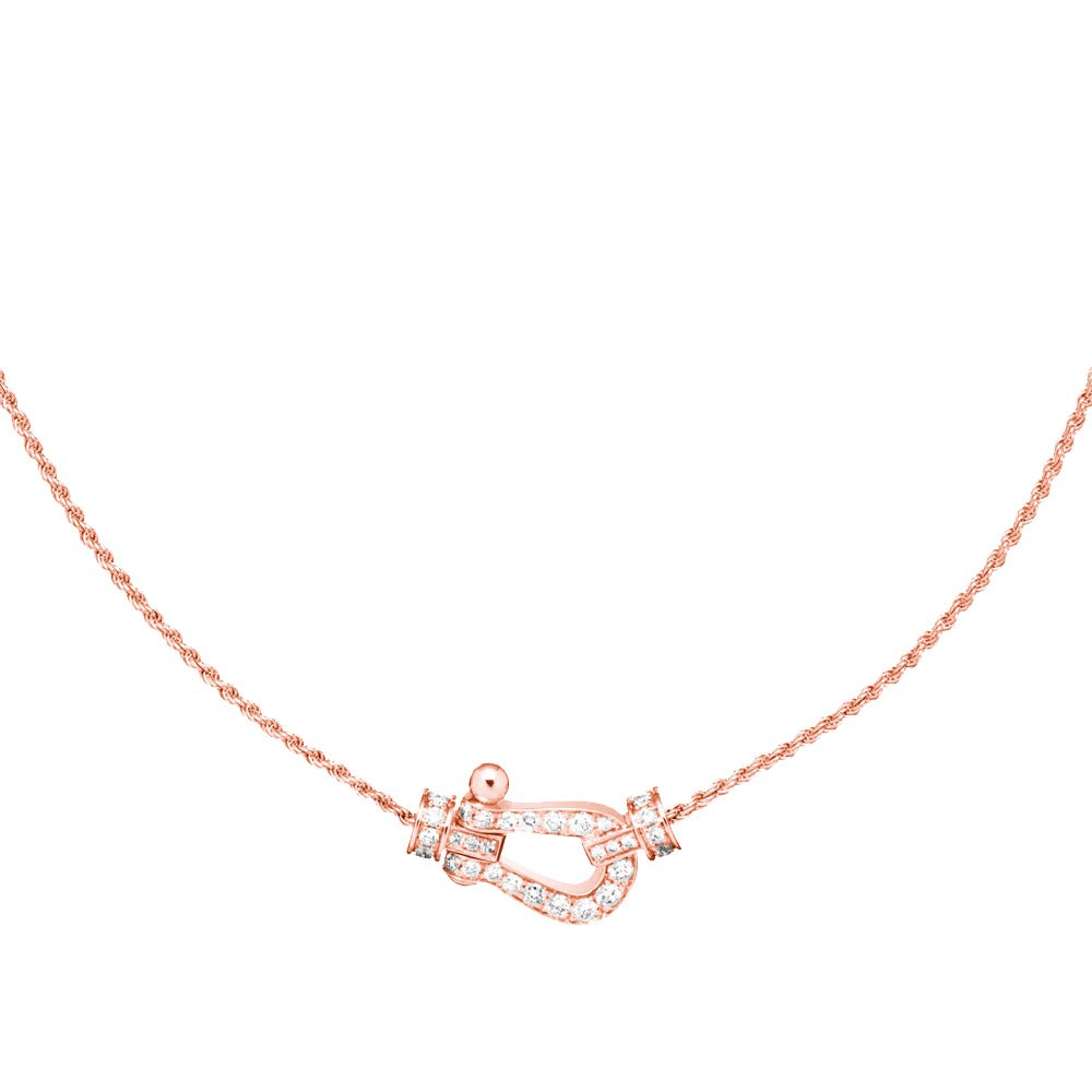 [Noble Jewelry]FORCE 10 PINK GOLD DIAMOND NECKLACE