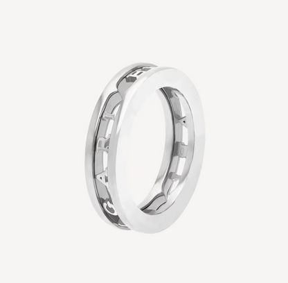 [Noble Jewelry]ZERO 1 ONE-BAND WITH OPENWORK LOGO SPIRAL RING