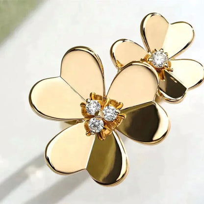 [Edler Schmuck]CLOVER COMOS GOLD DIAMANTRING