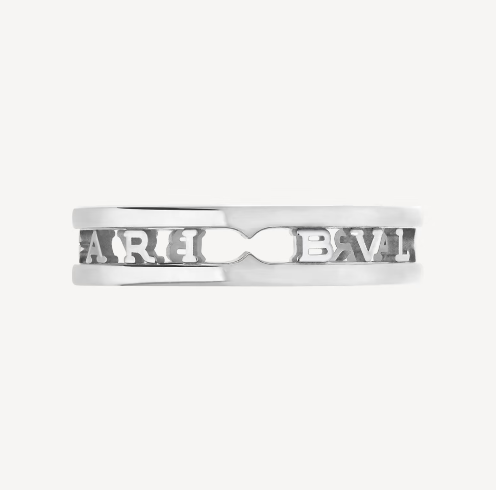 [Noble Jewelry]ZERO 1 ONE-BAND WITH OPENWORK LOGO SPIRAL RING