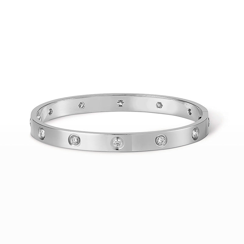 [Noble Jewelry]LOVE BRACELET 6.1MM 10 DIAMONDS