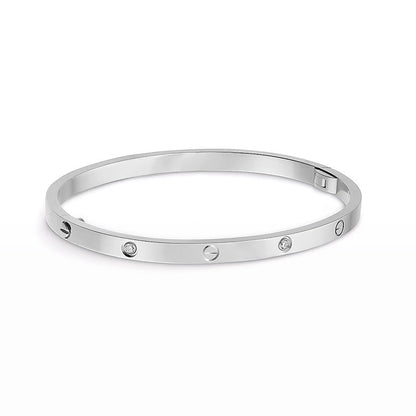 [Noble Jewelry]LOVE BRACELET 3.65MM 6 DIAMONDS