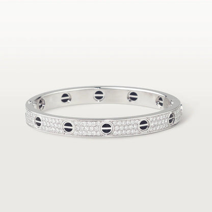 [Noble Jewelry]LOVE BRACELET 6.1MM DIAMOND-PAVED CERAMIC