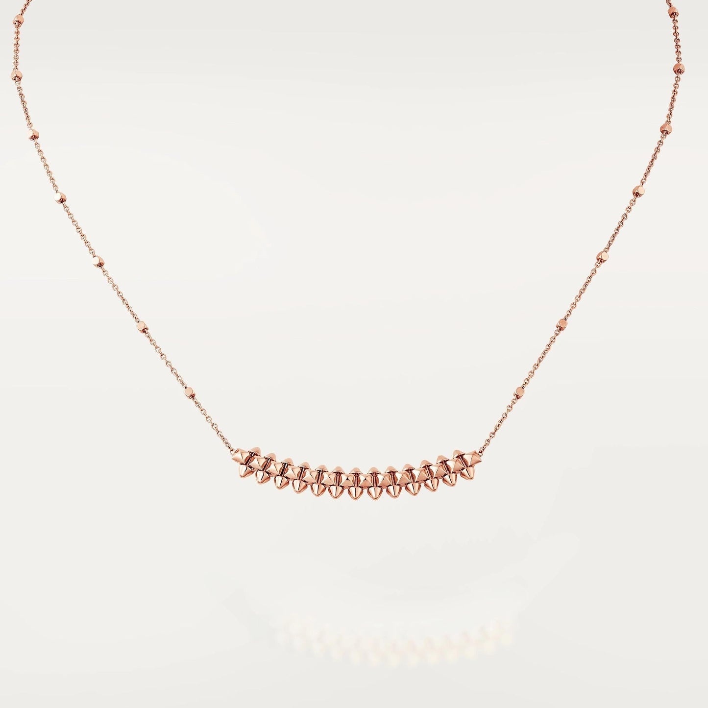 [Noble Jewelry]CLASH PINK GOLD NECKLACE