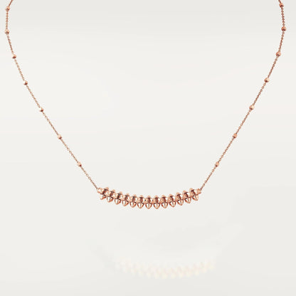 [Noble Jewelry]CLASH PINK GOLD NECKLACE