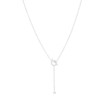 [Edler Schmuck]FINESSE SILBER DIAMANT HALSKETTE