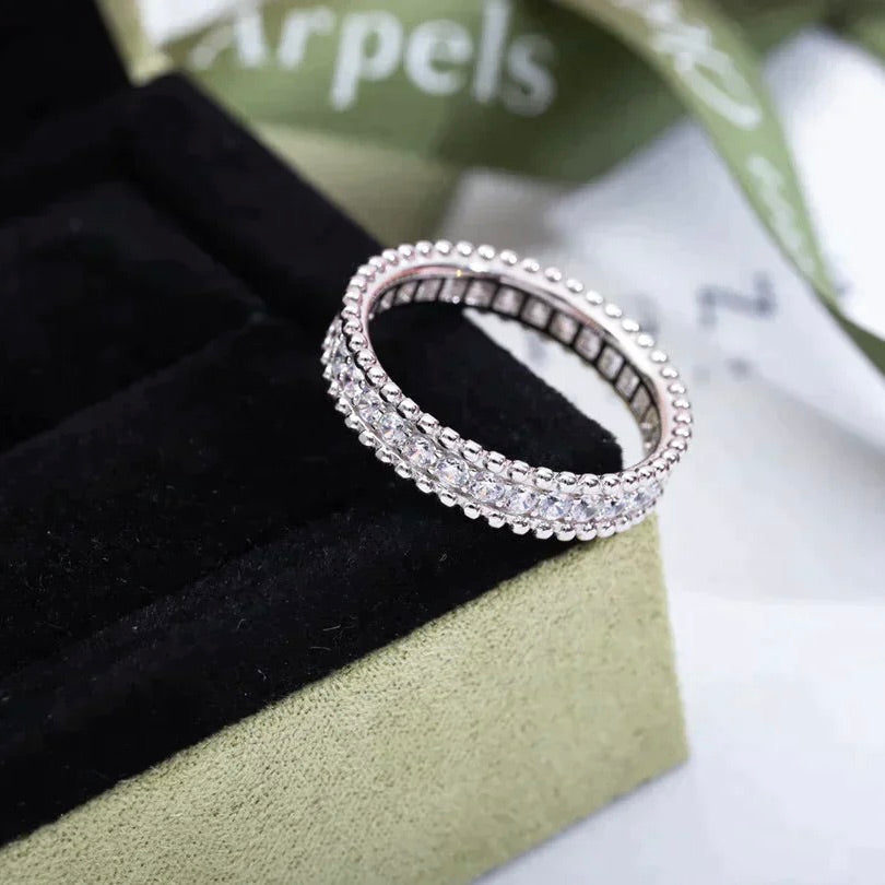 [Noble Jewelry]PERLEE DIAMOND SILVER RING