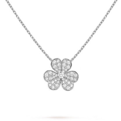 [Noble Jewelry]CLOVER DIAMOND NECKLACE SILVER