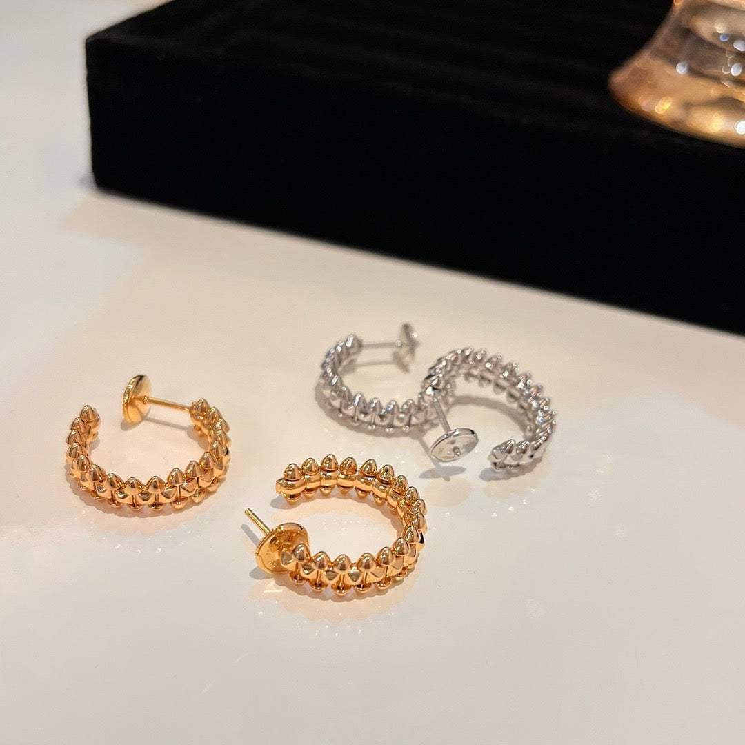 [Noble Jewelry]CLASH SMALL HOOP EARRINGS