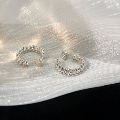 [Noble Jewelry]CLASH SMALL HOOP EARRINGS