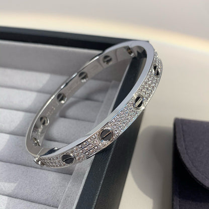 [Noble Jewelry]LOVE BRACELET 6.1MM DIAMOND-PAVED CERAMIC