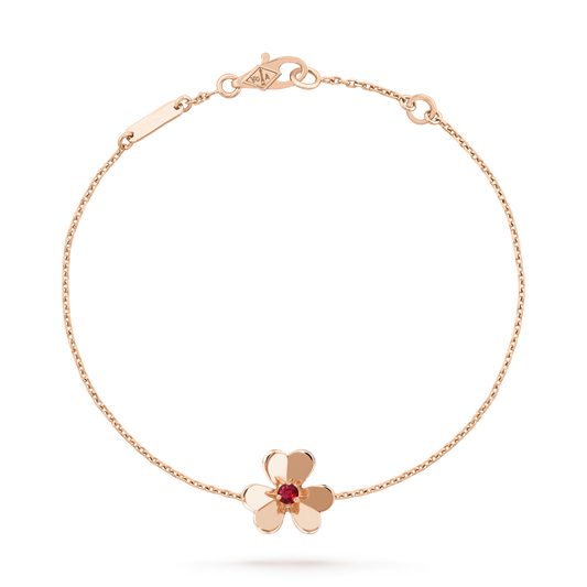 [Edler Schmuck]FRIVOLE GOLD BLUME ROSA MALACHIT ARMBAND