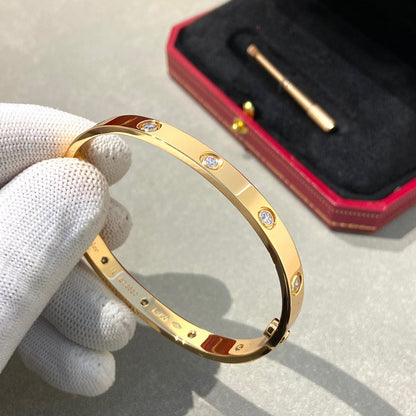 [Noble Jewelry]LOVE BRACELET 6.1MM 10 DIAMONDS