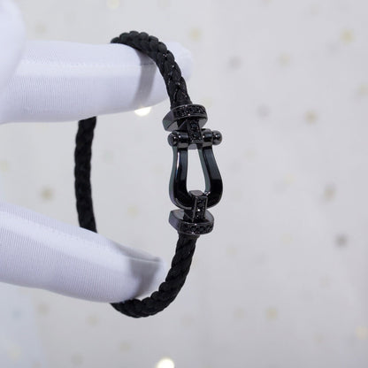 [Noble Jewelry]FORCE LARGE SERIES HORSESHOE BLACK SAMURAI BRACELET