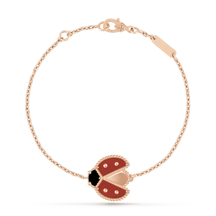 [Noble Jewelry]LUCKY SPRING 1 MOTIF PINK GOLD BRACELET