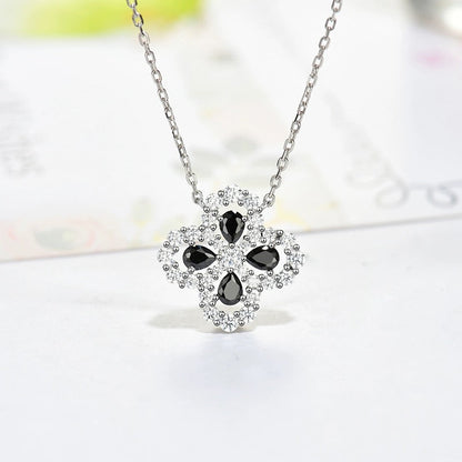 [Noble Jewelry]LOOP NECKLACE FULL MOTIF DIAMOND 16MM MULTIPLE COLORS