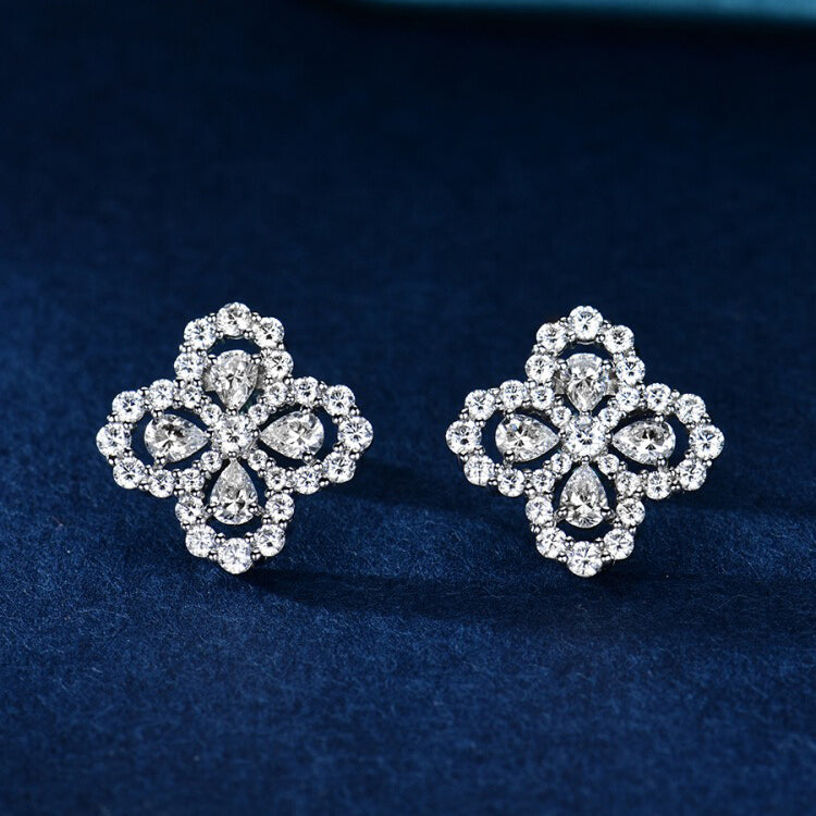 [Noble Jewelry]LOOP EARRINGS FULL MOTIF DIAMOND 16MM