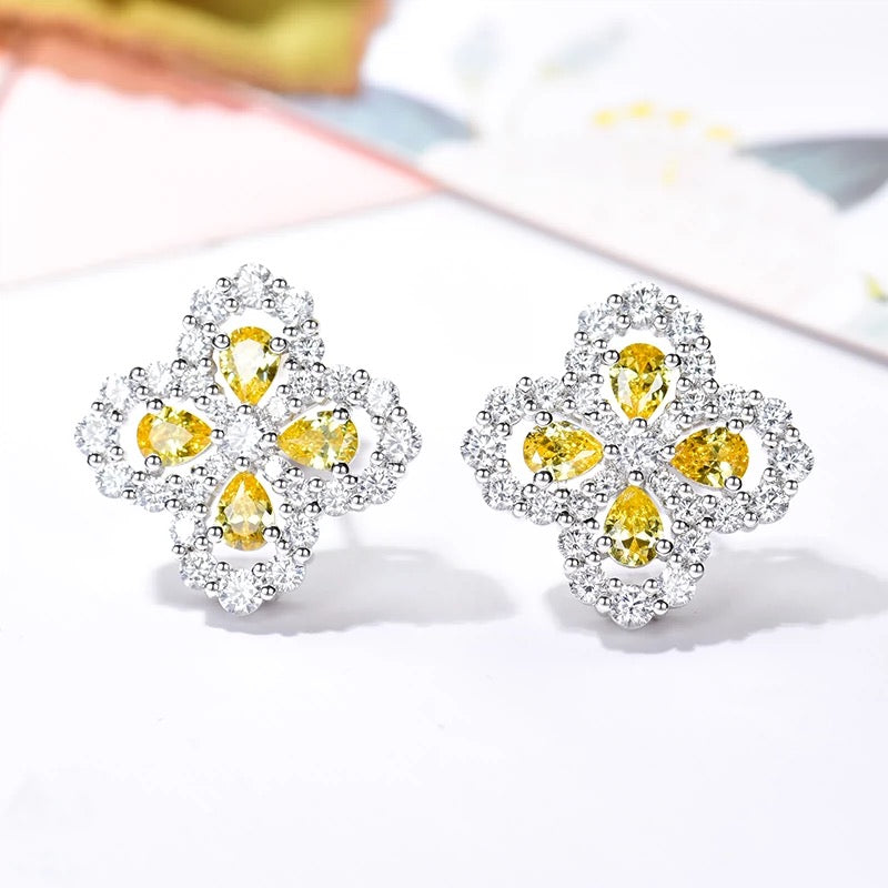 [Noble Jewelry]LOOP EARRINGS FULL MOTIF DIAMOND 16MM