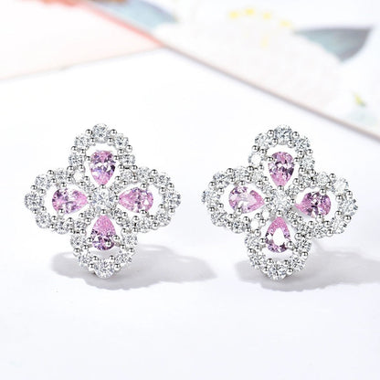 [Noble Jewelry]LOOP EARRINGS FULL MOTIF DIAMOND 16MM