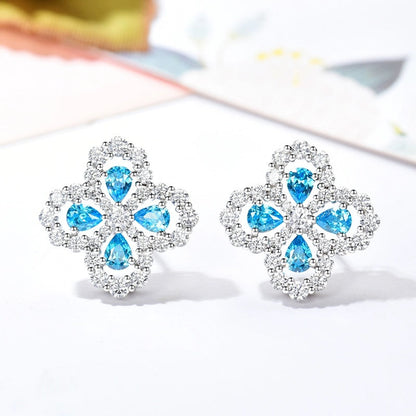 [Noble Jewelry]LOOP EARRINGS FULL MOTIF DIAMOND 16MM