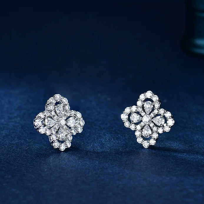 [Noble Jewelry]LOOP EARRINGS FULL MOTIF DIAMOND 16MM