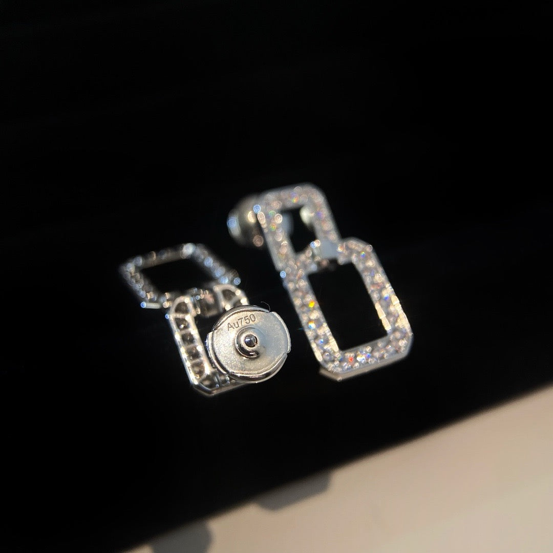 [Noble Jewelry]LINKS MEDIUM EARRINGS DIAMOND