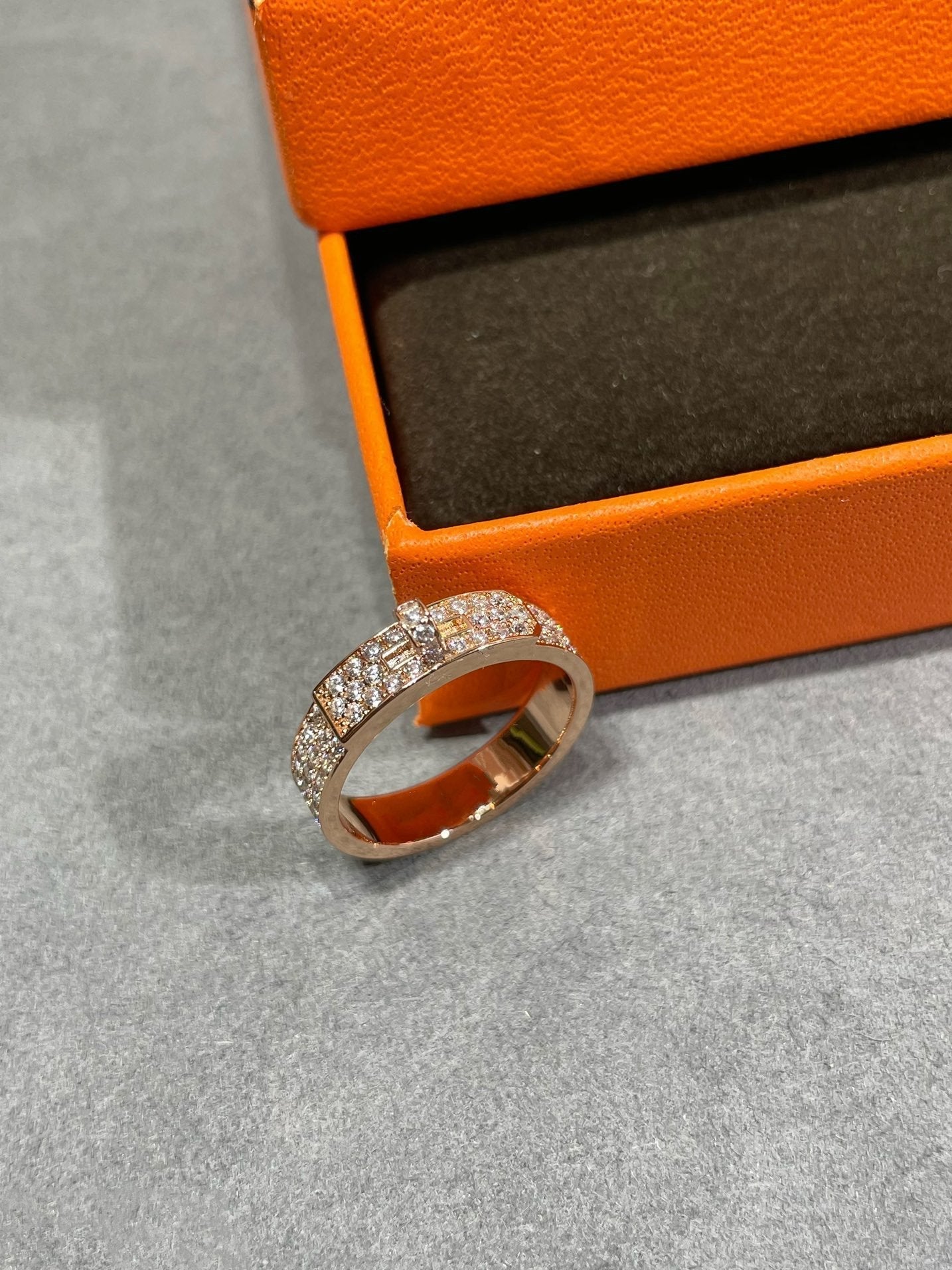 [Noble Jewelry]KELLY PINK GOLD DIAMOND RING