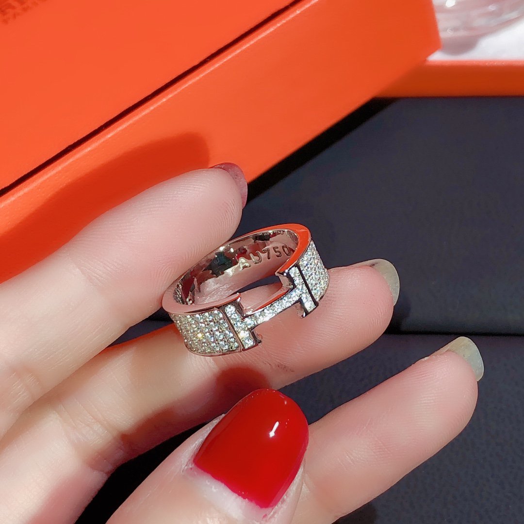 [Noble Jewelry]H RING FULL DIAMOND