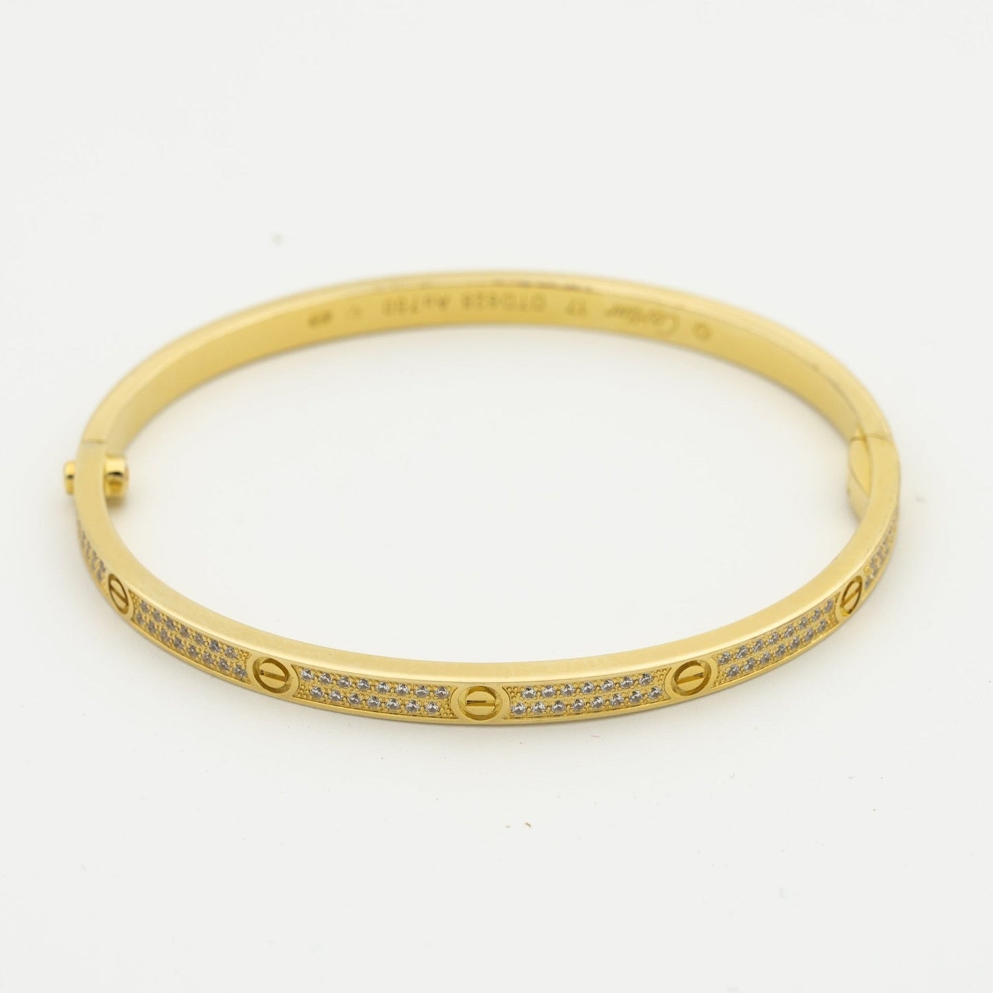 [Noble Jewelry]LOVE BRACELET 3.65MM DIAMOND-PAVED