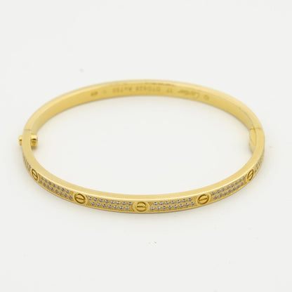 [Noble Jewelry]LOVE BRACELET 3.65MM DIAMOND-PAVED