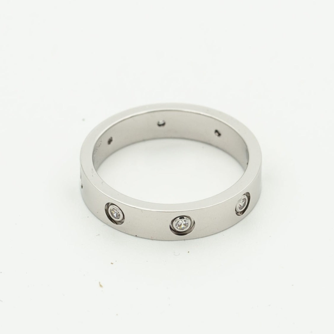 [Noble Jewelry]LOVE RING 3.6MM 8 DIAMONDS