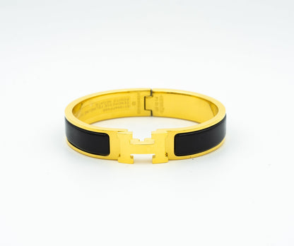 [Noble Jewelry]H BLACK BRACELET