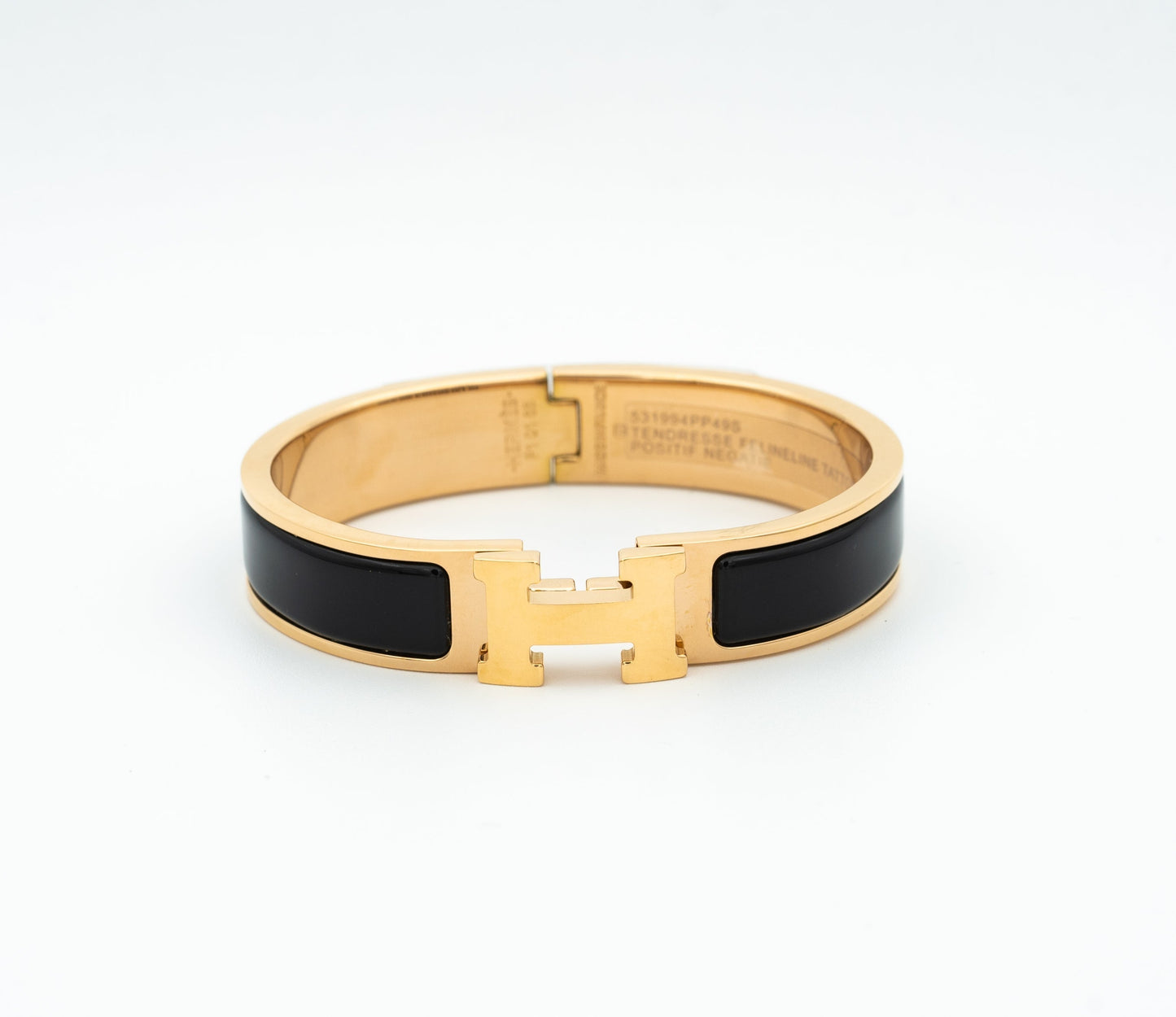 [Noble Jewelry]H BLACK BRACELET