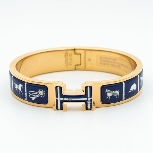 [Noble Jewelry]H BRACELET BLUE CERAMIC