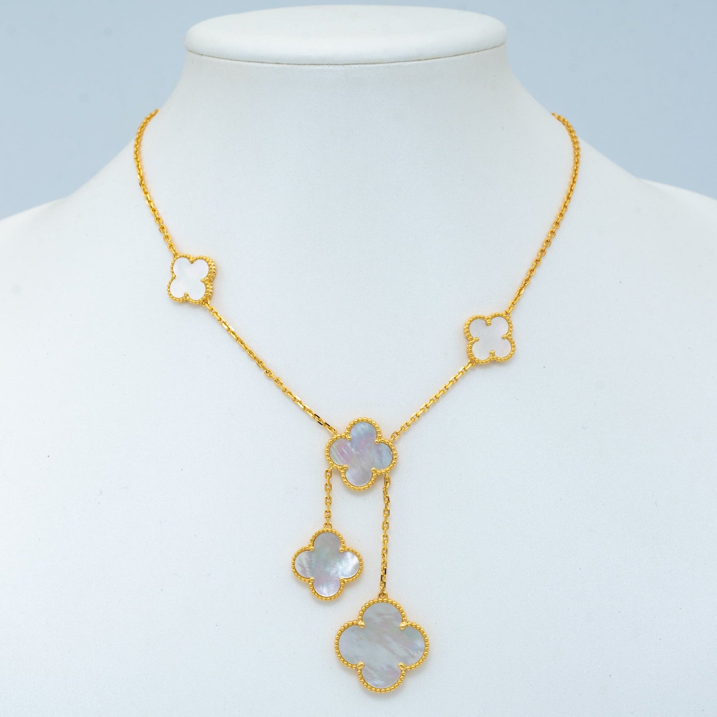 [Noble Jewelry]CLOVER MOTHER OF PEARL NECKLACE 6 MOTIF