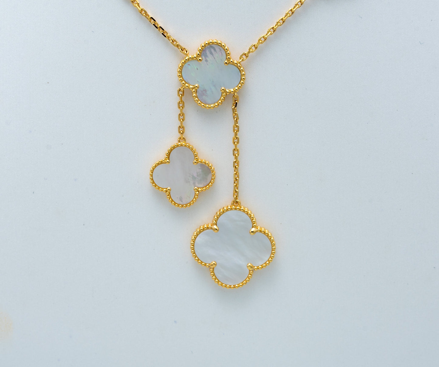 [Noble Jewelry]CLOVER MOTHER OF PEARL NECKLACE 6 MOTIF