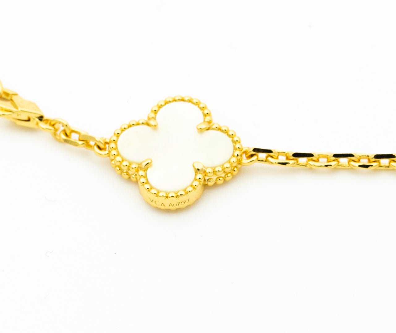 [Noble Jewelry]CLOVER BRACELET 5 MOTIFS ONYX MOP