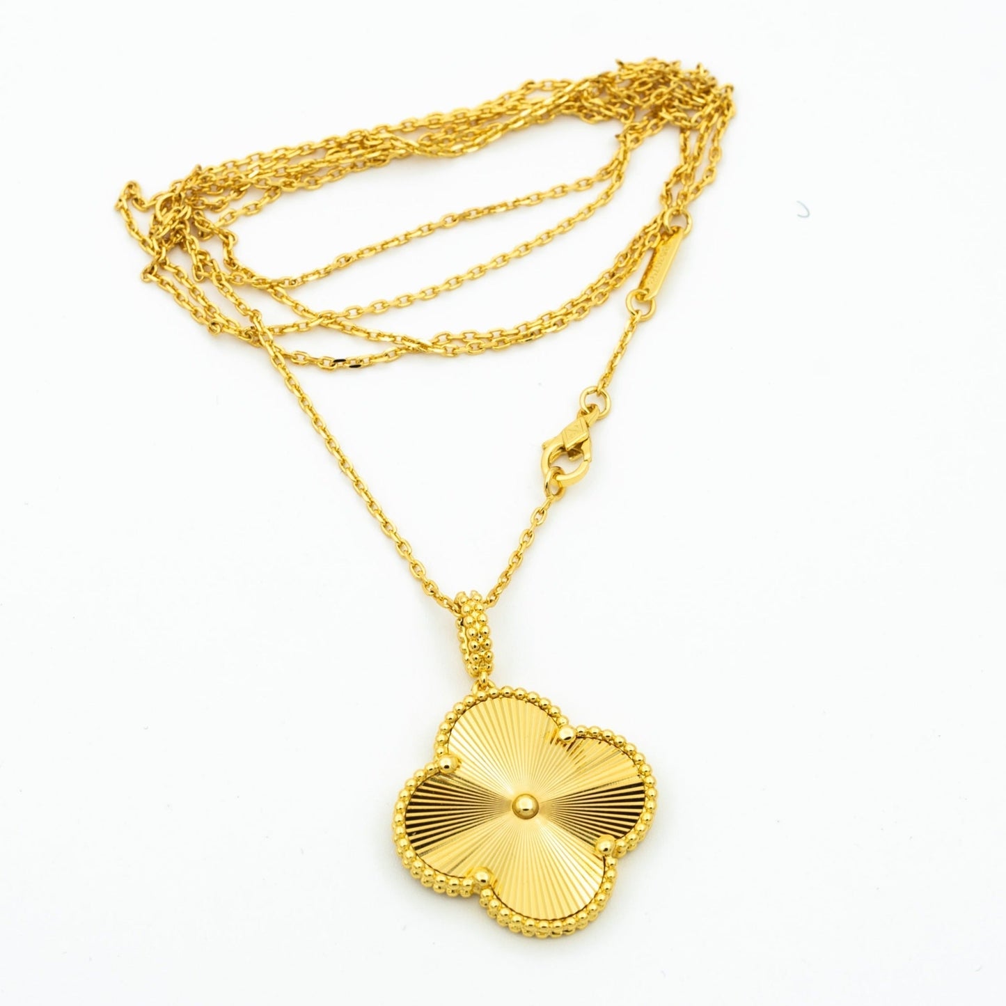 [Noble Jewelry]CLOVER 25MM PEDANT NECKLACE GOLD