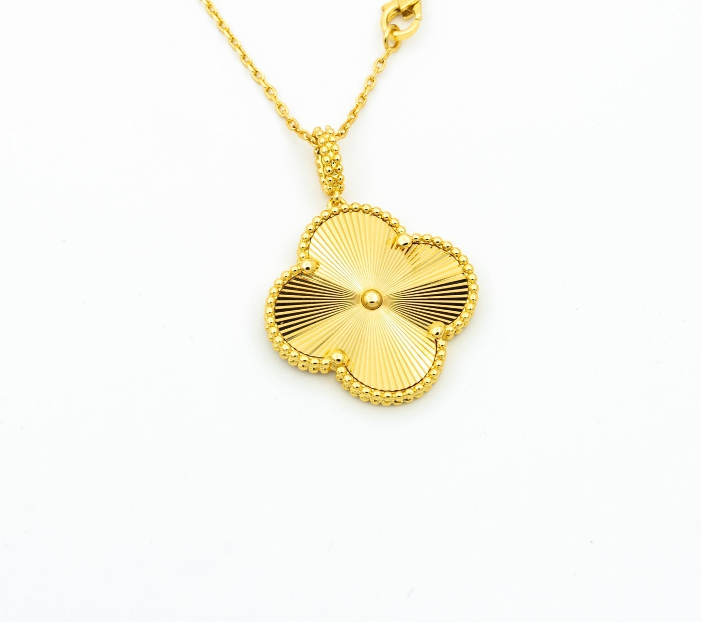 [Noble Jewelry]CLOVER 25MM PEDANT NECKLACE GOLD