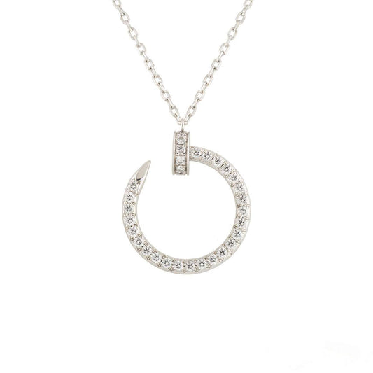 [Noble Jewelry]JUSTE NECKLACE SILVER DIAMONDS