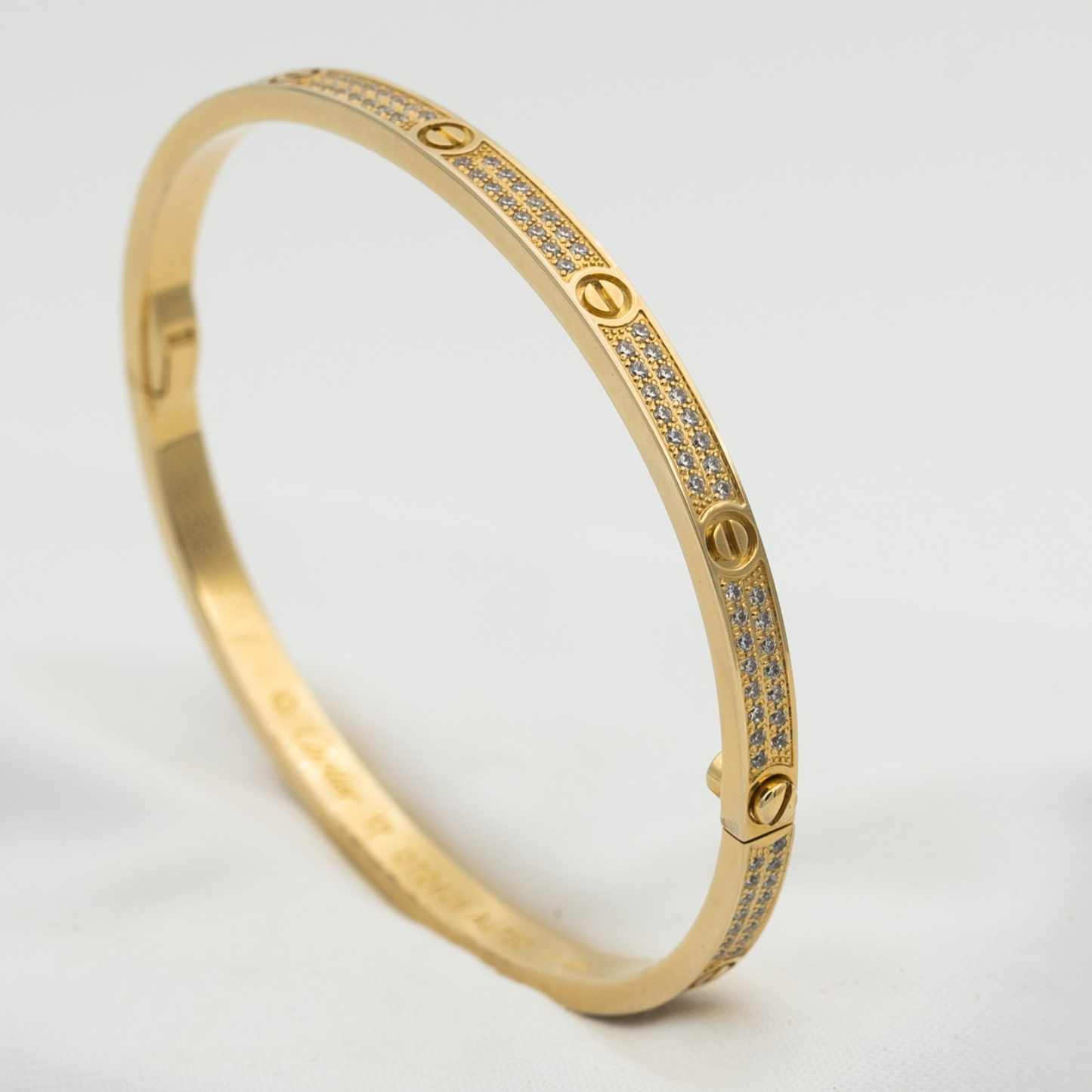 [Noble Jewelry]LOVE BRACELET 3.65MM DIAMOND-PAVED