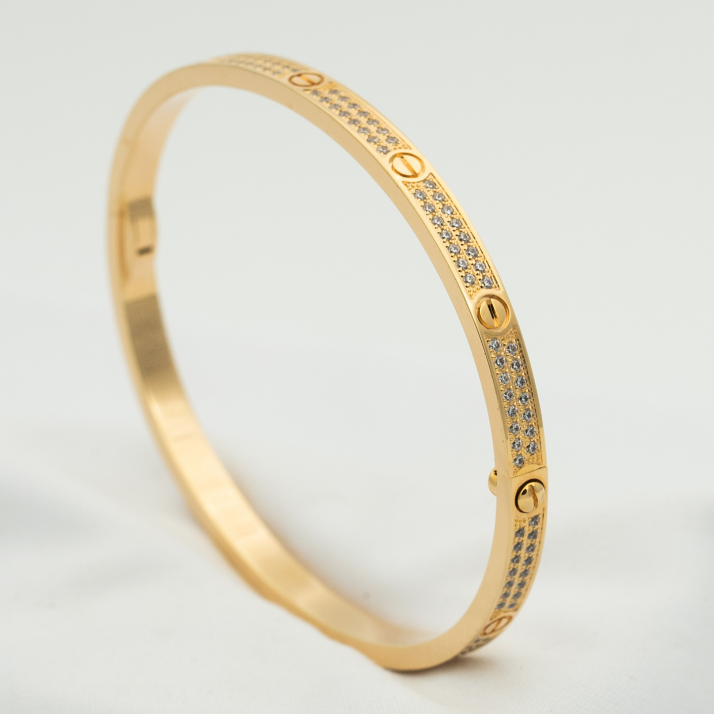 [Noble Jewelry]LOVE BRACELET 3.65MM DIAMOND-PAVED