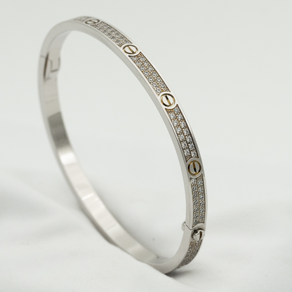 [Noble Jewelry]LOVE BRACELET 3.65MM DIAMOND-PAVED