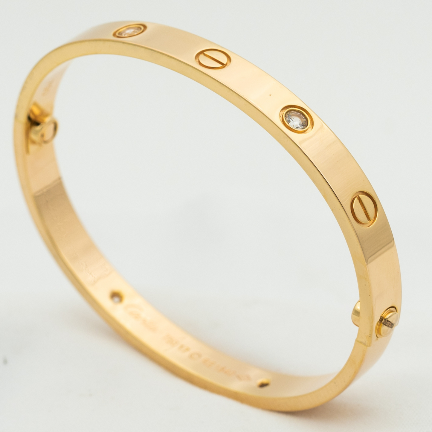 [Noble Jewelry]LOVE BRACELET 6.1MM 4 DIAMONDS