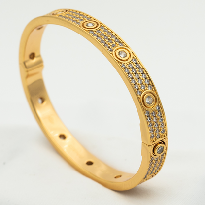 [Noble Jewelry]LOVE BRACELET 6.1MM DIAMOND-PAVED 10 BIG DIAMONDS