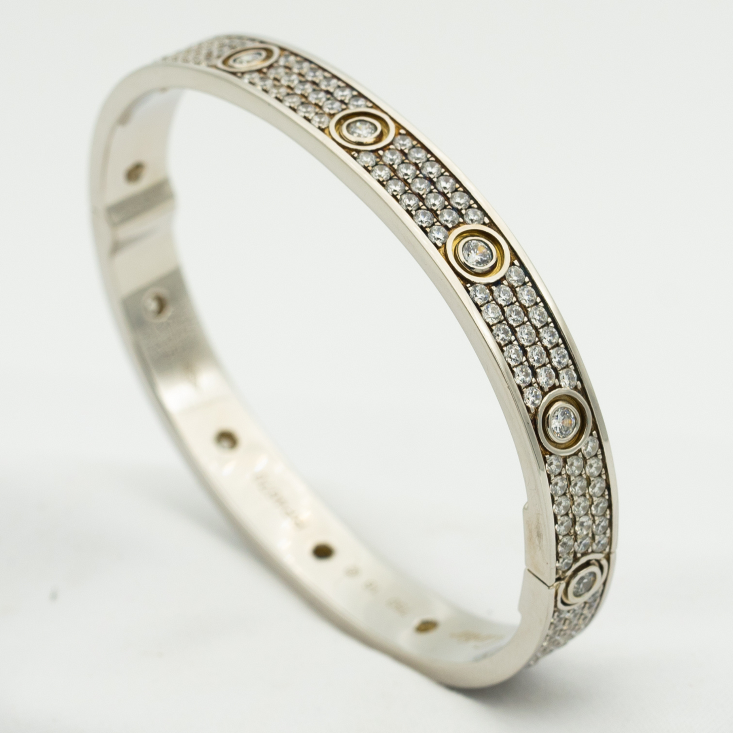 [Noble Jewelry]LOVE BRACELET 6.1MM DIAMOND-PAVED 10 BIG DIAMONDS