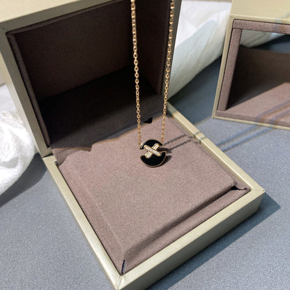 [Noble Jewelry]JEUX DE PINK GOLD DIAMOND NECKLACE