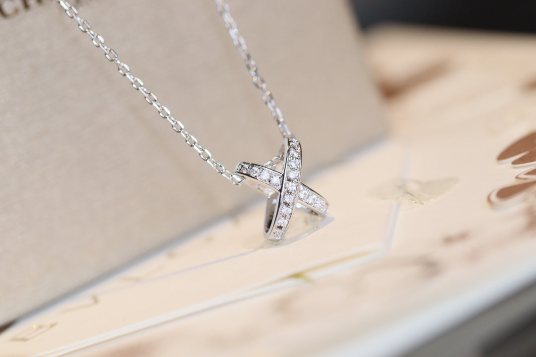 [Noble Jewelry]JEUX DE DIAMOND NECKLACE